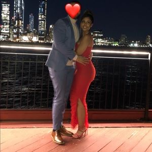 Red HOUSE OF CB Fornarina Maxi Dress